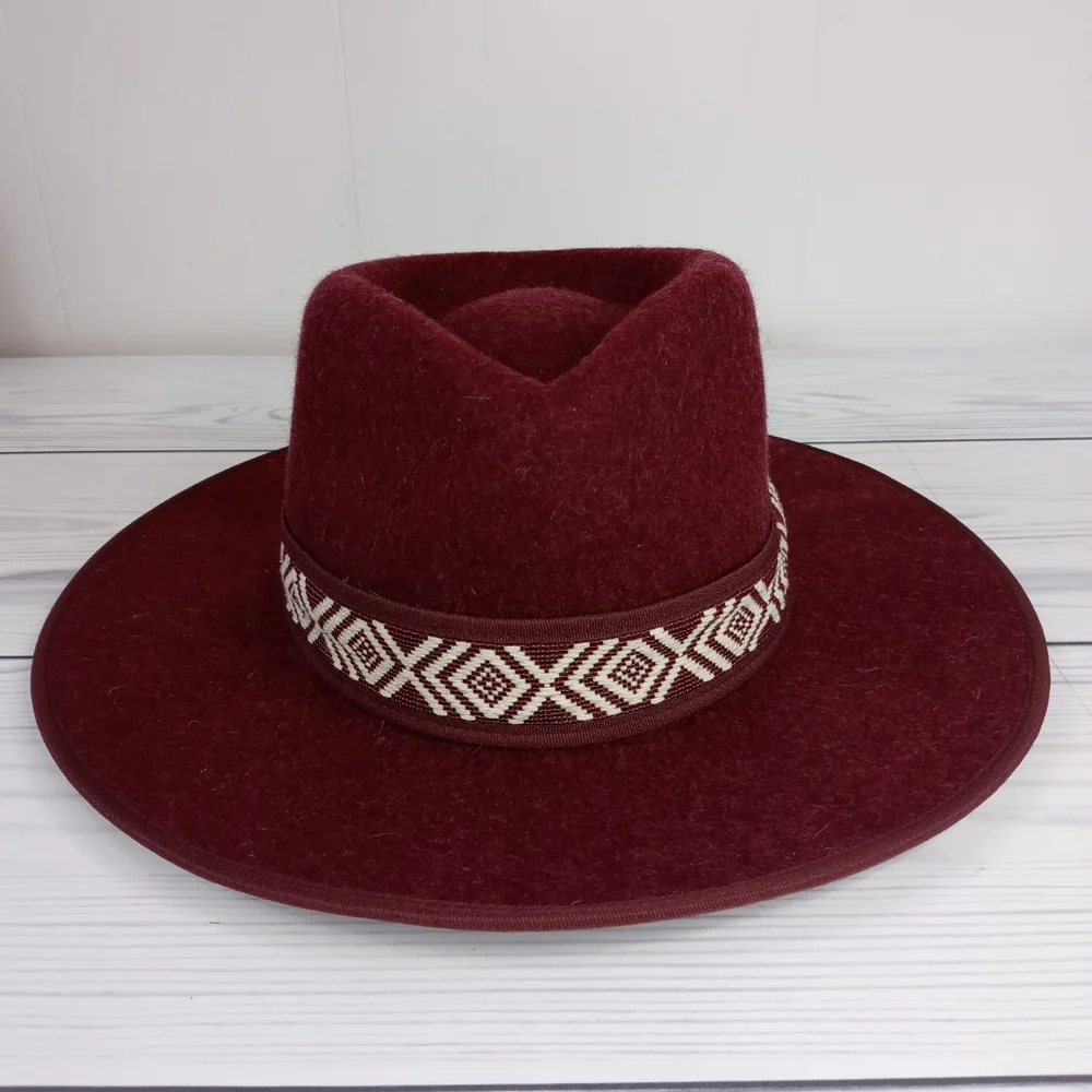 NWT Treasure & Bond Burgundy 100% Wool Hat